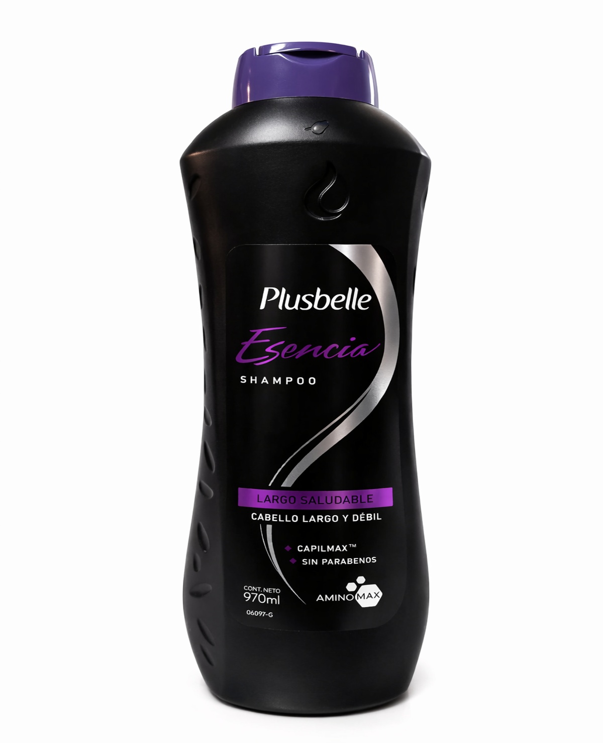 Shampoo Plusbelle Esencia Largo Saludable x 970 Ml (negro)